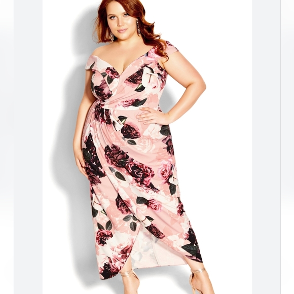 City Chic Dresses & Skirts - 20 Plus Size City Chic Lost in Love Off Shoulder Dress